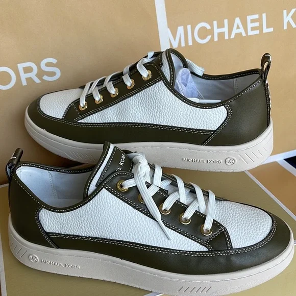 MICHAEL KORS
SHEA LACE UP
FAUX LEATHER
49F3SHFSIL
OLIVE
NEW - Picture 11 of 16